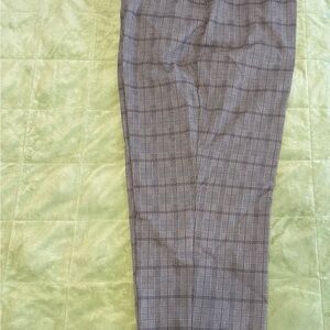 Penningtons Gray Plaid Straight Leg Pants
